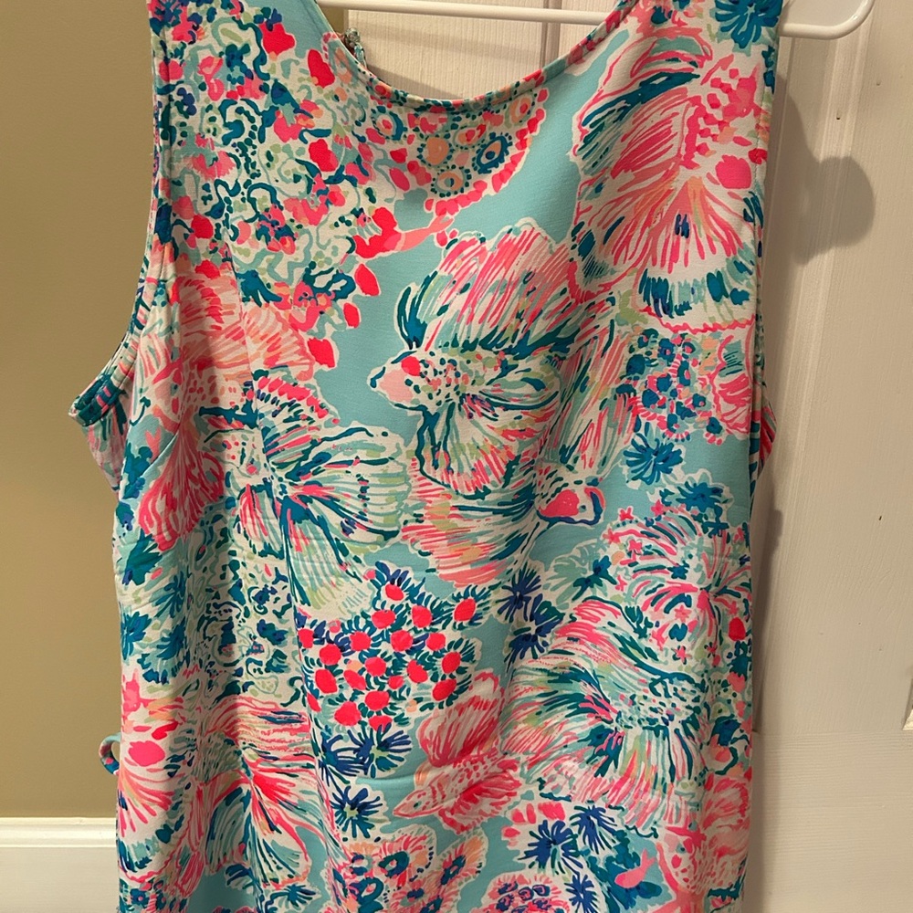 Lilly Pulitzer Floral Tank Top - Blue, Pink, Coral